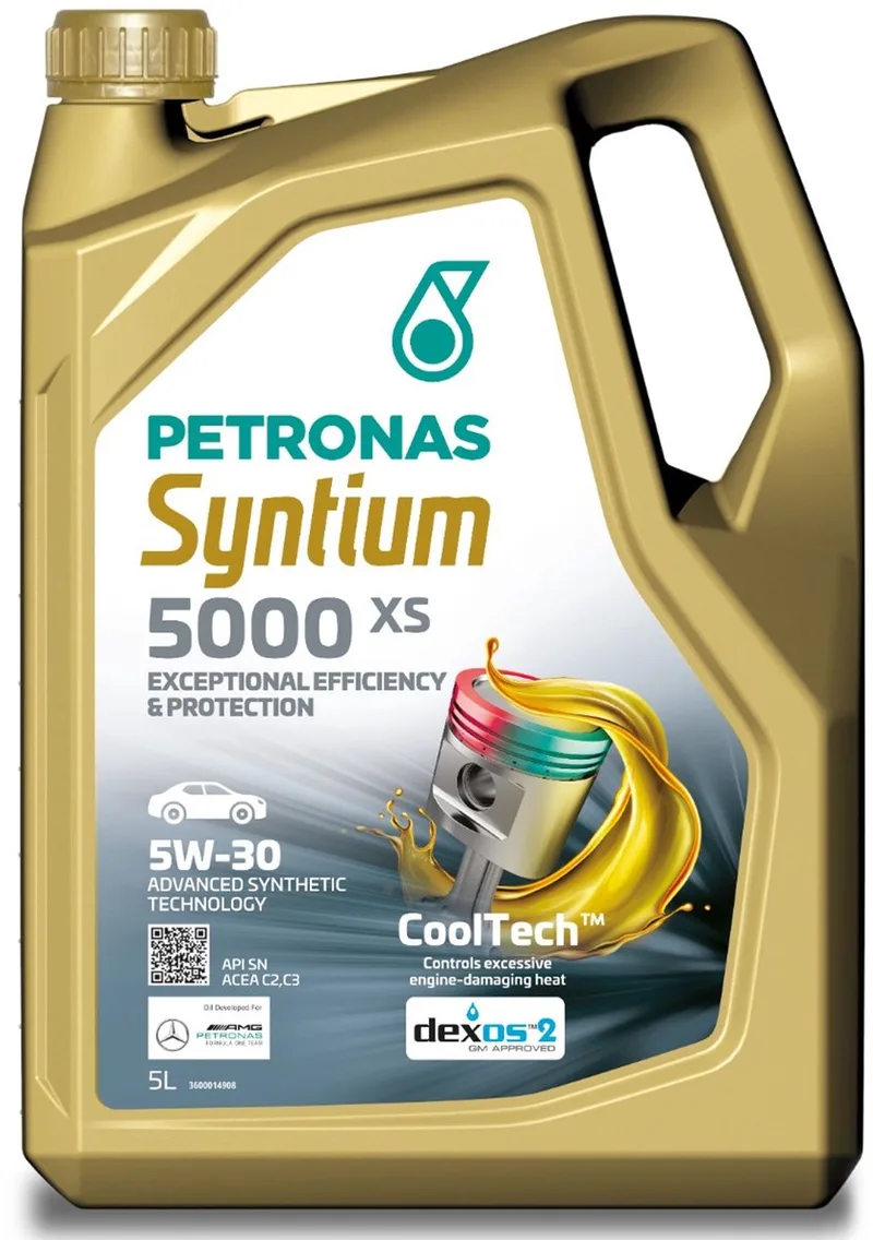 Syntium 5000 DM 5w30 olie 5 liter van Petronas – productfoto
