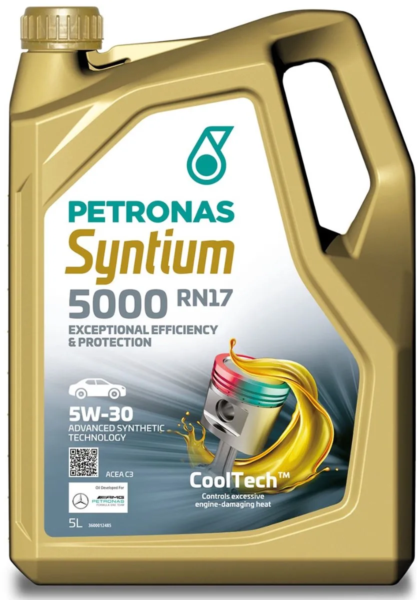 Syntium 5000 RN17 5w30 olie 5 liter fra Petronas – produktbillede