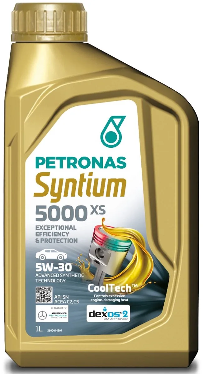 Syntium 5000 XS 5w30 olie 1 liter van Petronas – productfoto