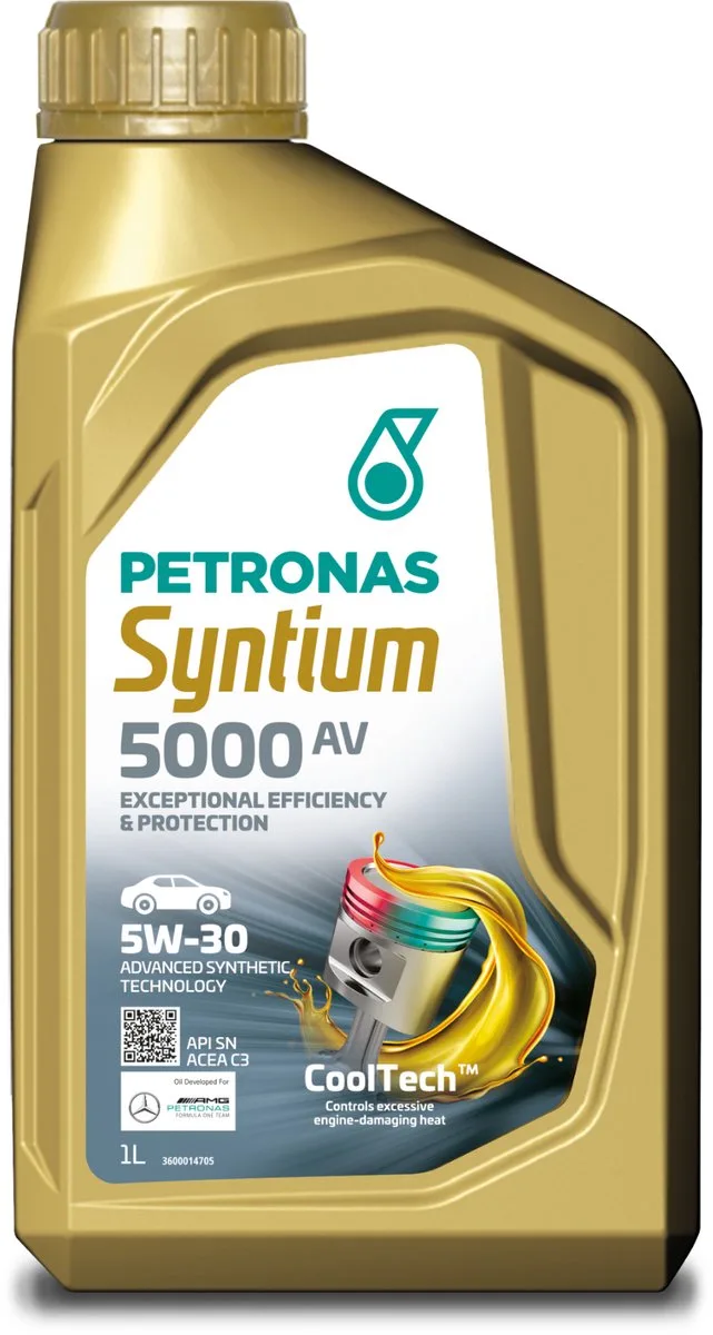 Syntium - Motorolie - 5000 AV - 5W-30 - SN_1L de Petronas – photo produit