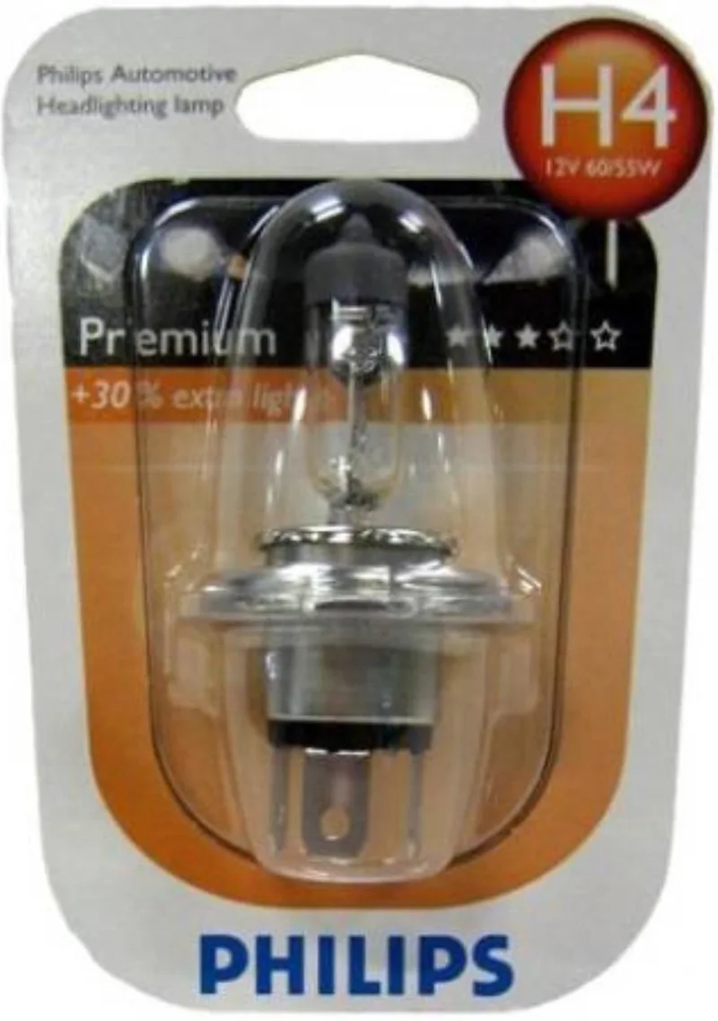 H4 autolamp - P43T fitting - 60/55W - 12V - heldere verlichting von Philips in Weiß – Produktfoto
