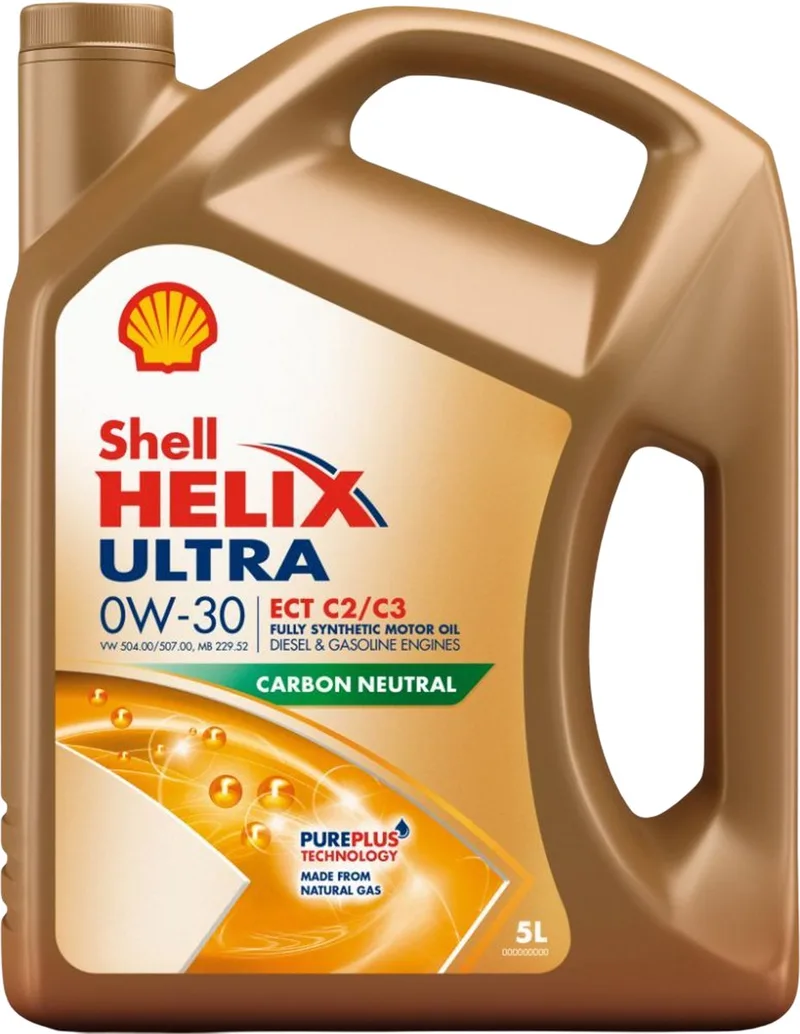 Helix Ultra ECT C2/C3 0W-30 5L - motorolie voor benzine en diesel auto's fra Shell – produktbillede