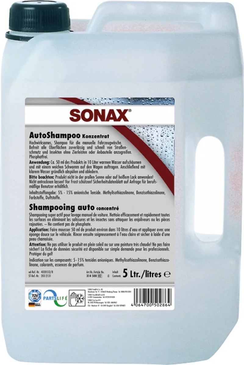 Autoshampoo van Sonax – productfoto