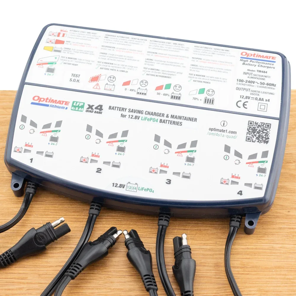 Lithium 0,8A x4 van TecMate – productfoto