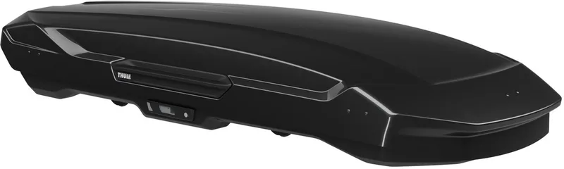 Motion 3 XL LOW Titan Glossy - Dakkoffer - 2 zijden te openen - 75kg laadvermogen – 400 L inhoud de Thule en Black glossy – photo produit