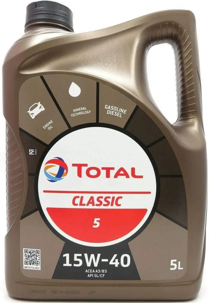 CLASSIC 5 15W-40 5 LITER de TotalEnergies – photo produit