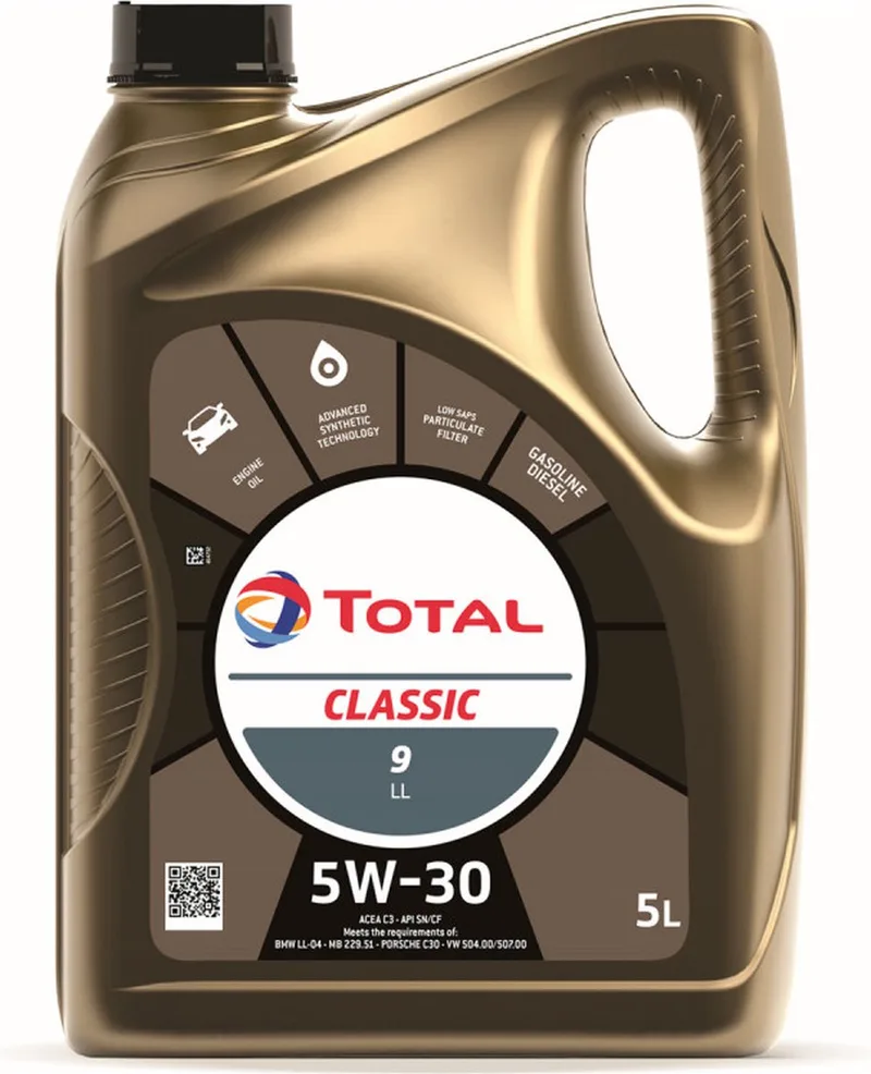 Classic 9 5W30 LL C3 - 5L fra TotalEnergies – produktbillede