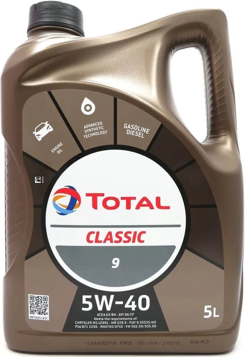 Classic 9 5W40 - 5L de TotalEnergies – photo produit