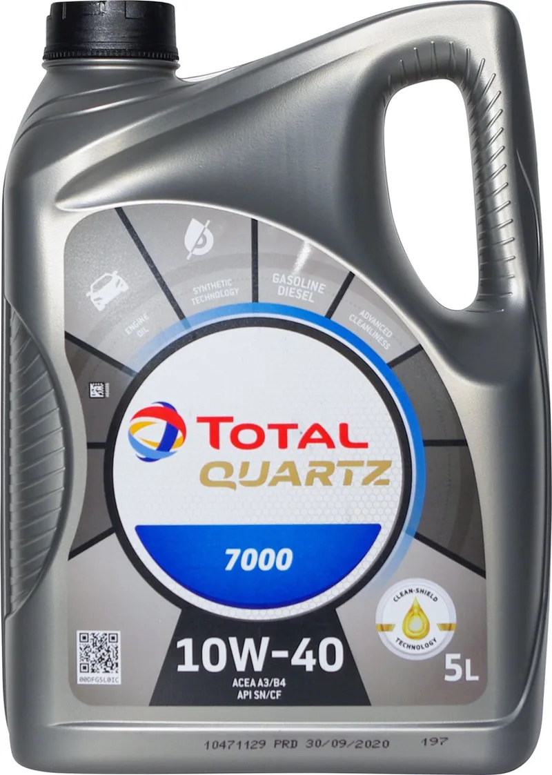 Motorolie Total Quartz 7000 ENERGY 10W-40 5 Liter van TotalEnergies – productfoto