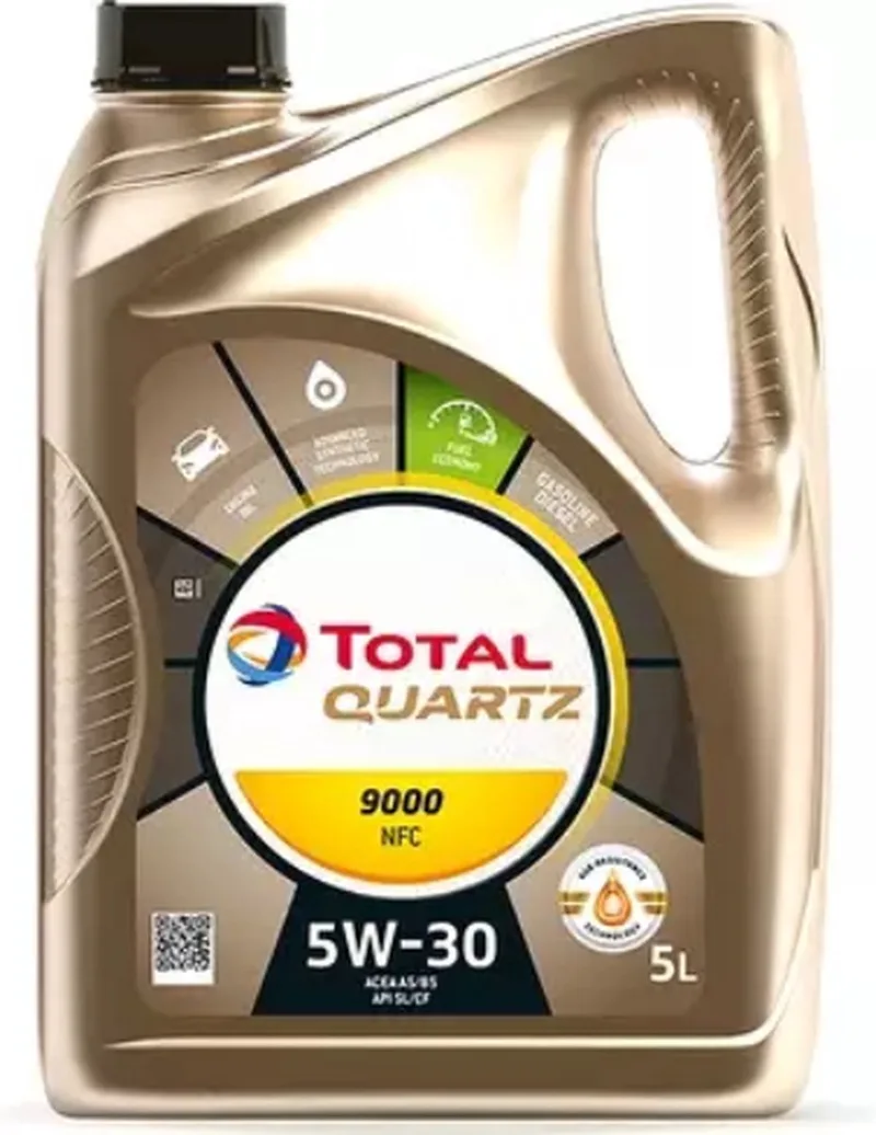 Motorolie TOTAL QUARTZ 9000 NFC 5W30 5 LITER fra TotalEnergies – produktbillede