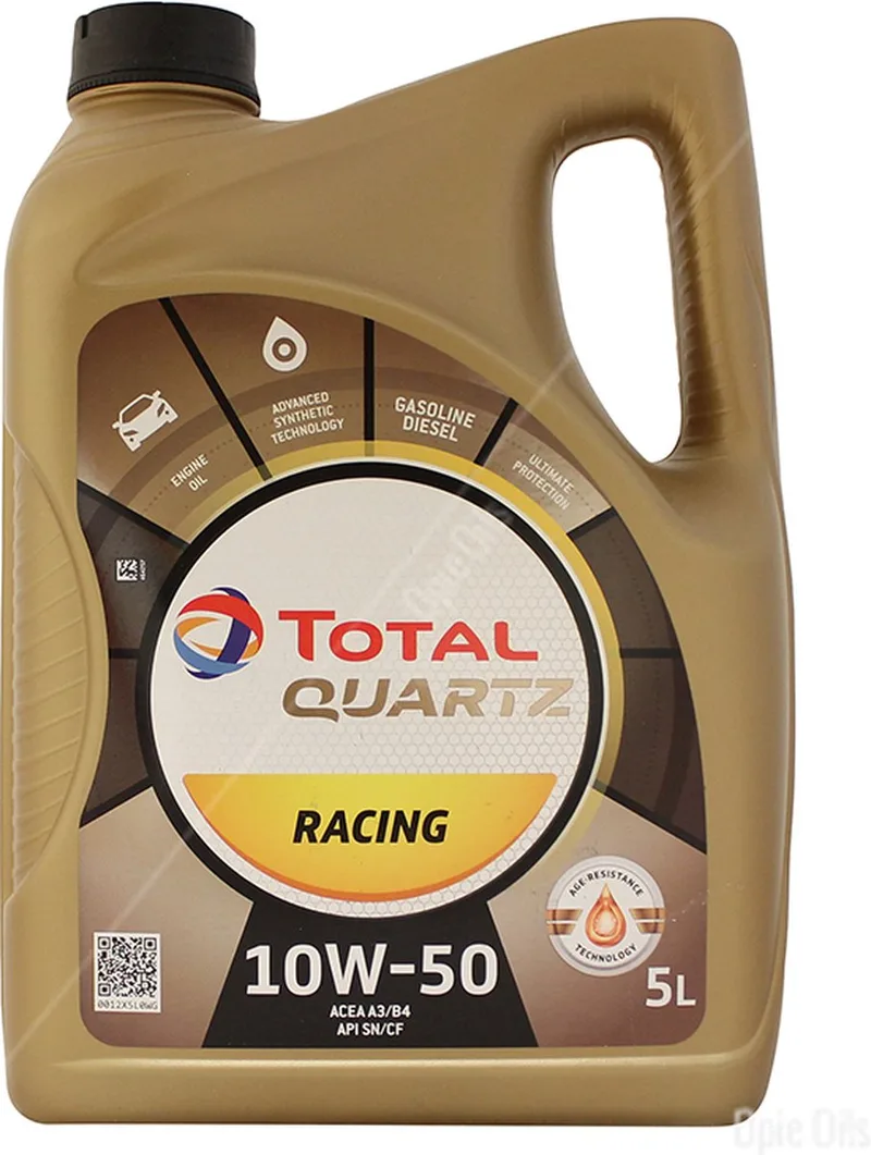Motorolie Total Quartz Racing 10W50 - 5L de TotalEnergies – photo produit