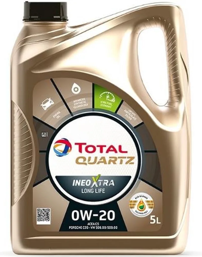 Motorolie Total Quartz XTRA Ineo Long Life 0W20 - 5L från TotalEnergies – produktbild