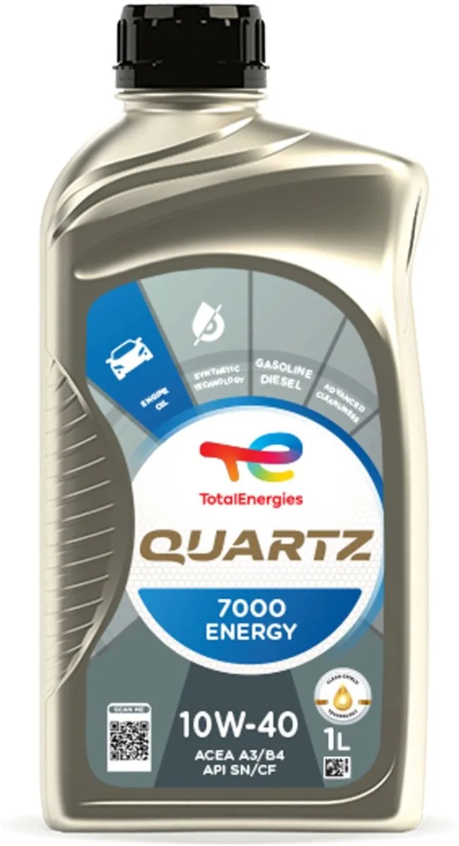 Quartz 7000 Energy 10w40 motorolie 1 liter by TotalEnergies – product photo