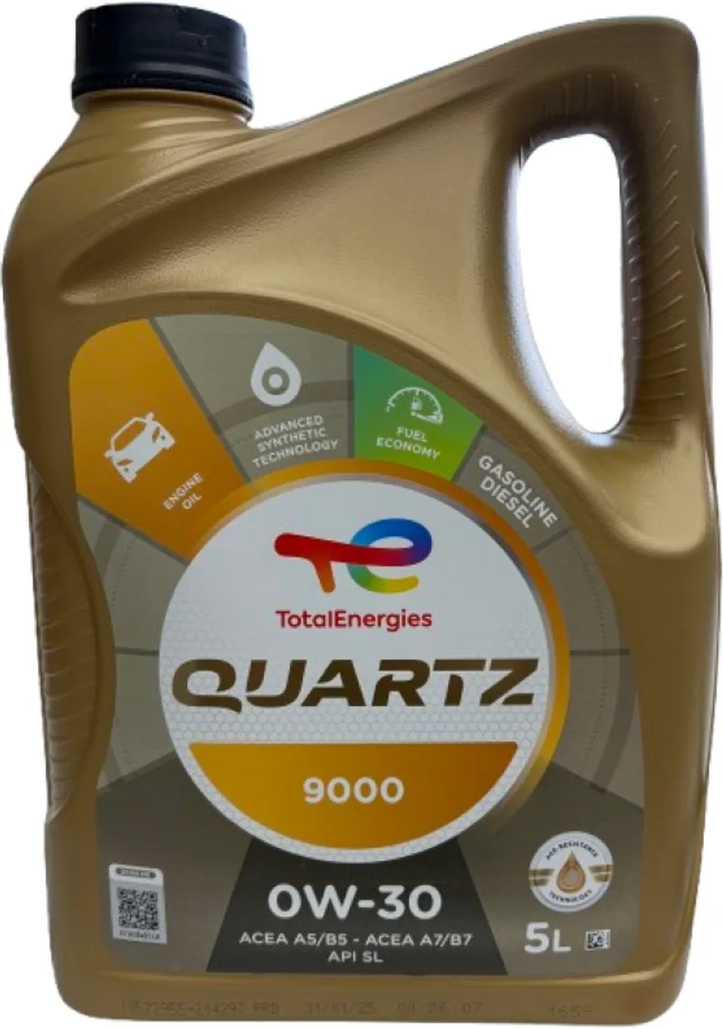 Quartz 9000 0W-30 Fuel Economy - 5L fra TotalEnergies – produktbillede