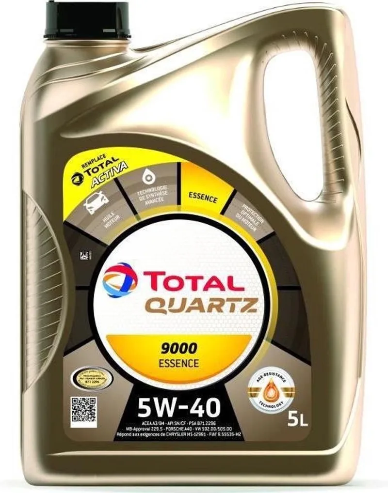 Quartz 9000 Energy 5W40 - 5L van TotalEnergies – productfoto