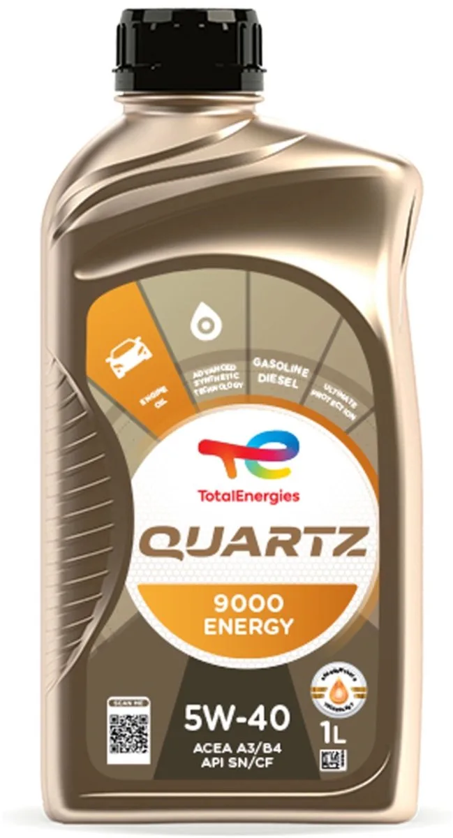 Quartz 9000 Energy 5w40 motorolie 1 liter de TotalEnergies – photo produit