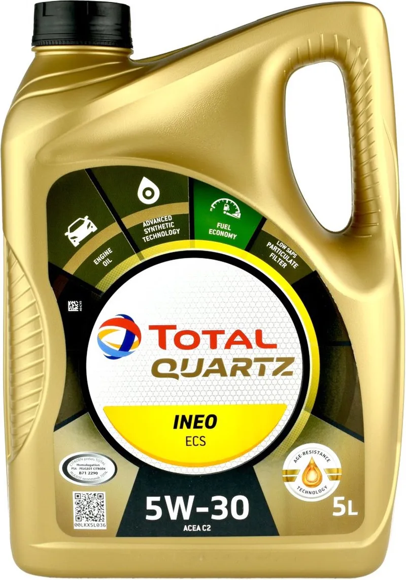 Quartz Ineo ECS 5W30 - 5L van TotalEnergies – productfoto