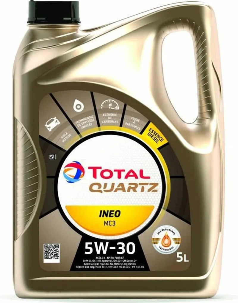 Quartz Ineo MC3 5W30 - 5L van TotalEnergies – productfoto