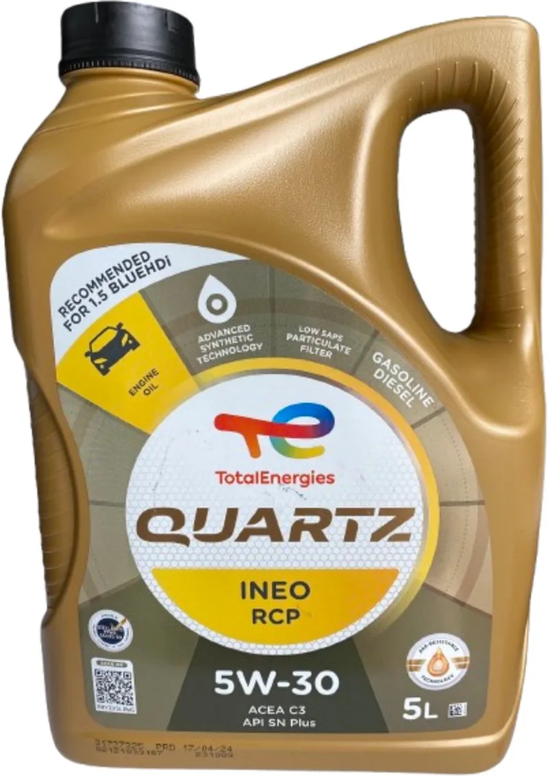 Quartz Ineo RCP 5W-30 5L von TotalEnergies – Produktfoto