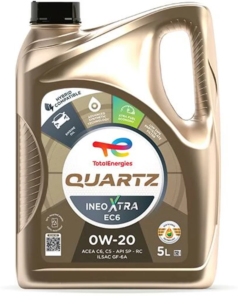 Quartz Ineo XTRA EC6 0W20 - 5L von TotalEnergies – Produktfoto