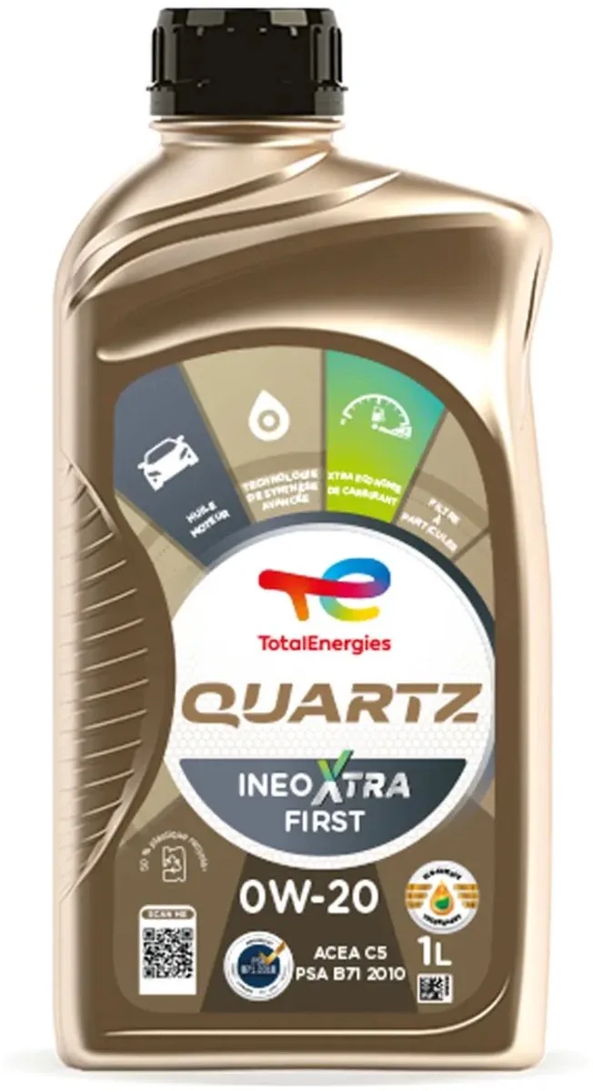 Quartz Ineo XTRA SDE 0W20 - 1L van TotalEnergies – productfoto