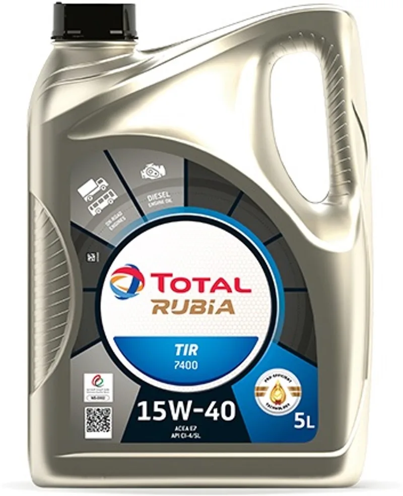 RUBIA TIR 7400 15W40 MOTOROLIE 5L von TotalEnergies – Produktfoto
