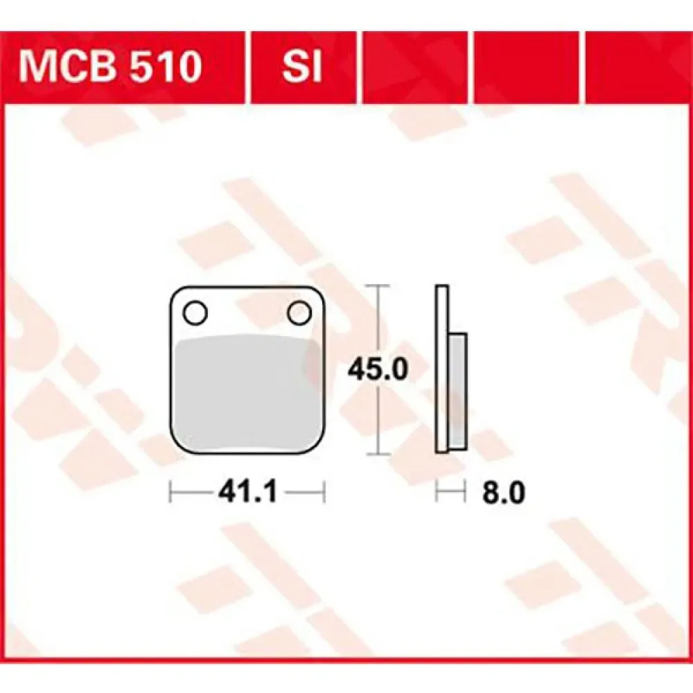 Allround Organic Standard Beeline Memory 125 Cbs 19 Bremsbeläge von TRW – Produktfoto