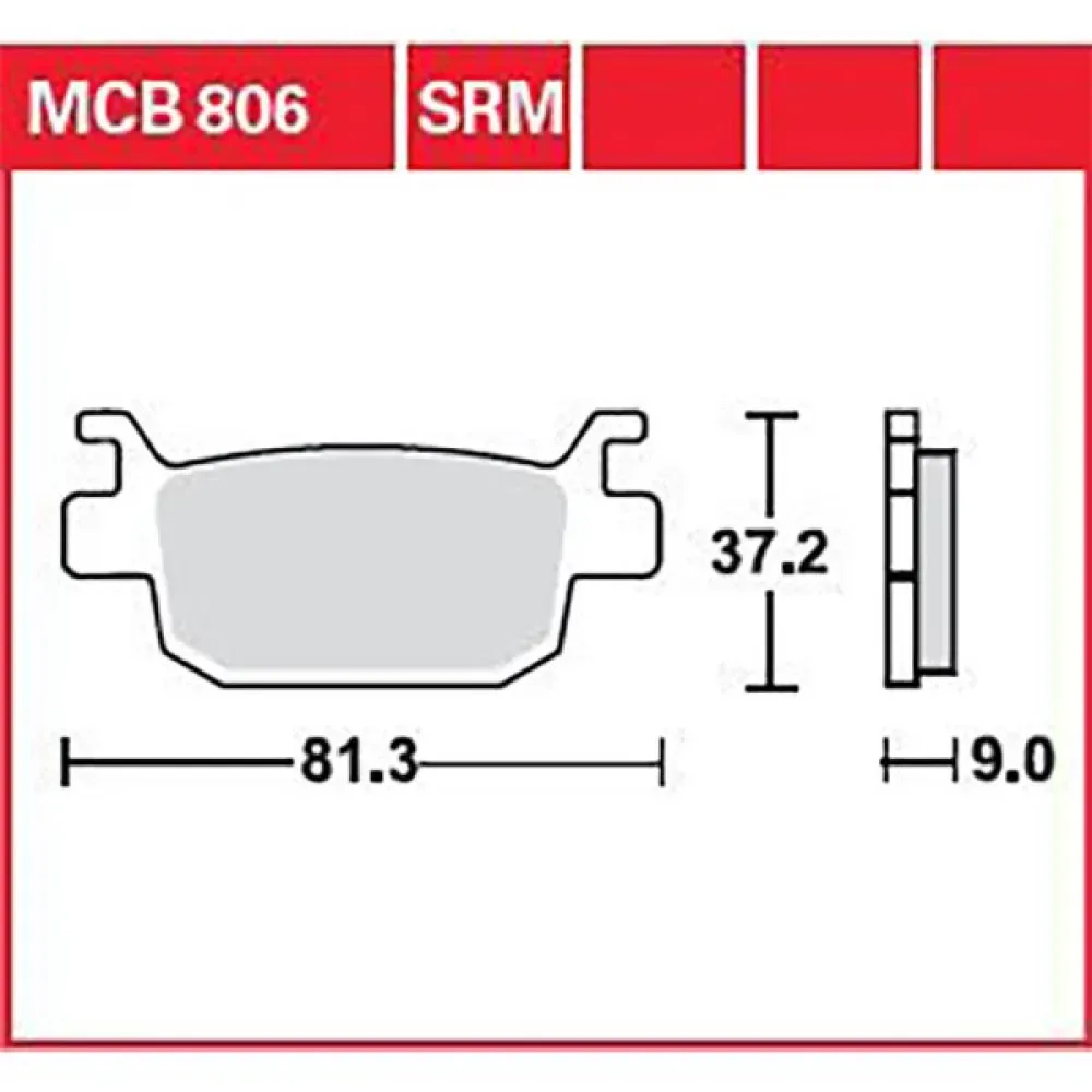 Plaquettes De Frein Allround Organic Standard Benelli 402 S Abs 18 de TRW – photo produit