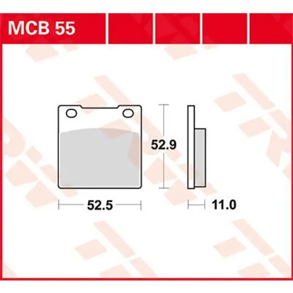 Allround Organic Standard Honda Cb 250 N Euro 81 Bromsbelägg Fram von TRW – Produktfoto