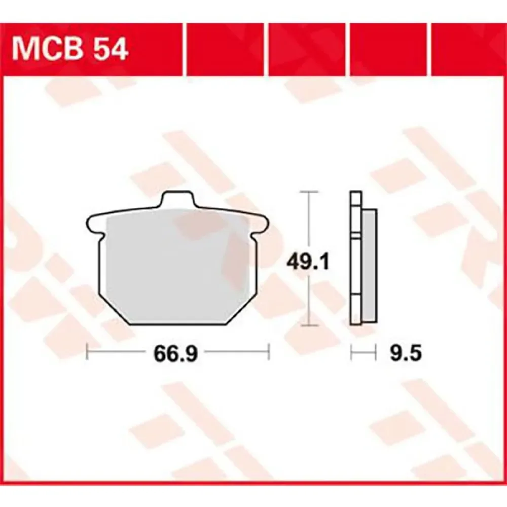 Allround Organic Standard Honda Cb 750 F Bol Dor 81 Bremsbeläge von TRW – Produktfoto