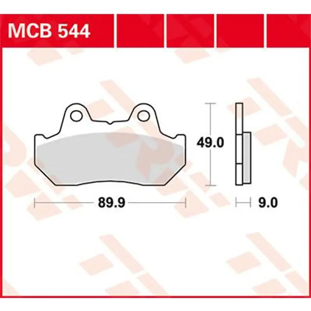 Allround Organic Standard Honda Cbx 1000 Pro Link 83 Remblokken Voor van TRW – productfoto