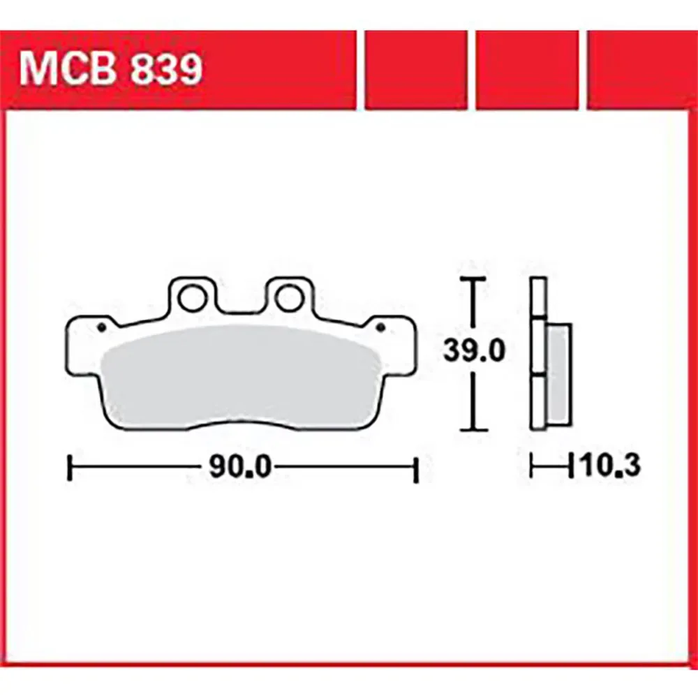 Allround Organic Standard Mbk Flame X 125 Flame X 13 Bromsbelägg Fram von TRW – Produktfoto