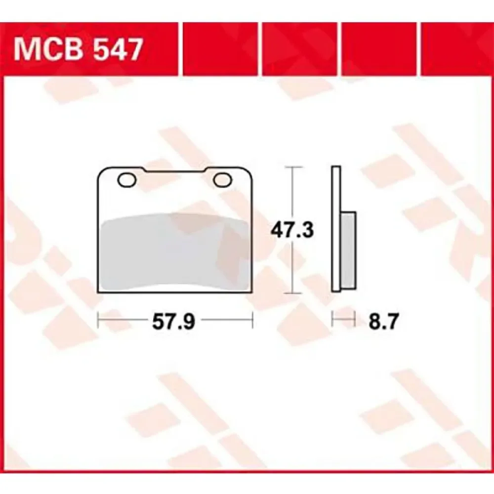 Allround Organic Standard Suzuki Rg 250 C Gamma 86 Bremseklodser fra TRW – produktbillede