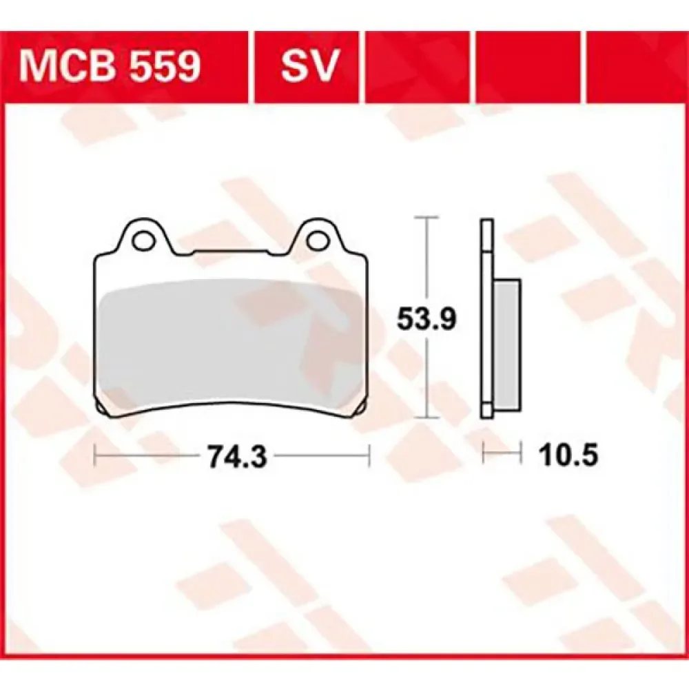 Plaquettes De Frein Avant Allround Organic Standard Yamaha Fj 1200 88 de TRW – photo produit