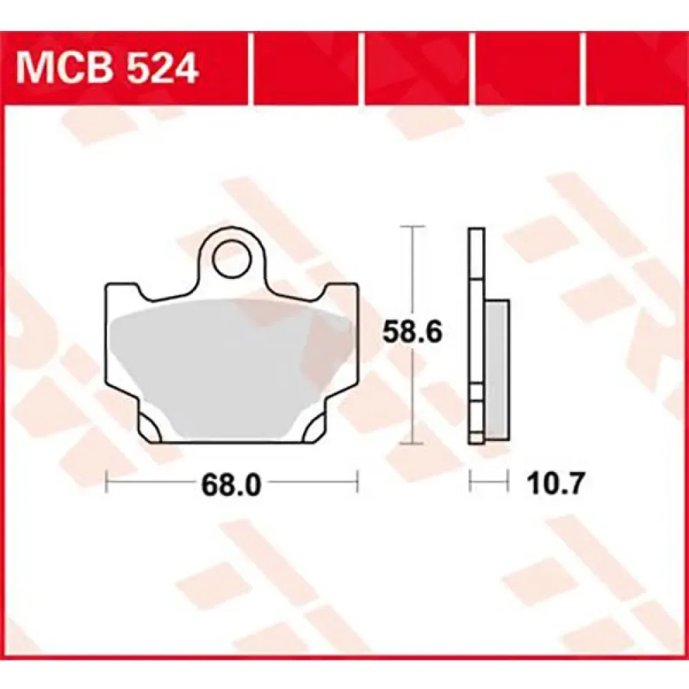 Plaquettes De Frein Avant Allround Organic Standard Yamaha Rd 125 Lc 82 de TRW – photo produit