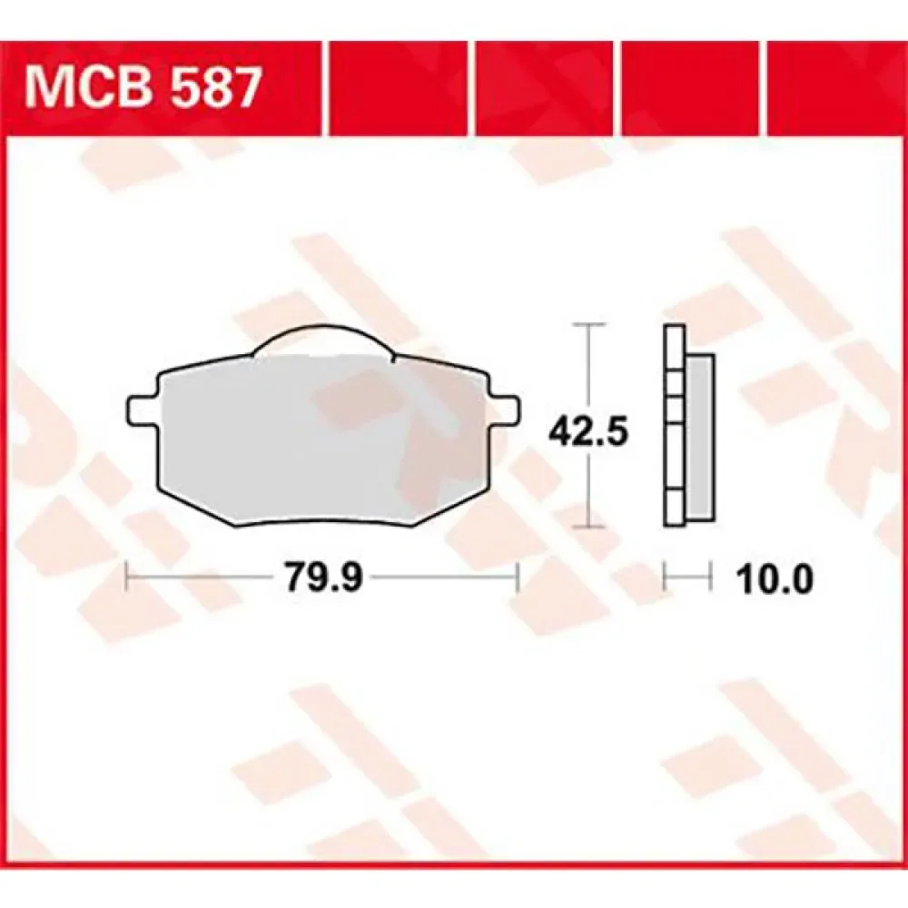 Plaquettes De Frein Avant Allround Organic Standard Yamaha Xv 400 Virago 94 de TRW – photo produit