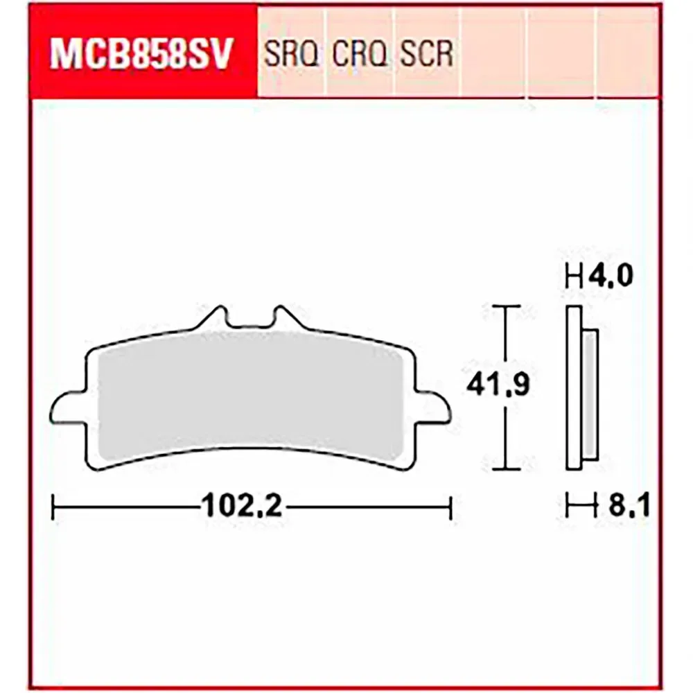Plaquettes De Frein Organiques Carbon Race Mcb858crq de TRW – photo produit