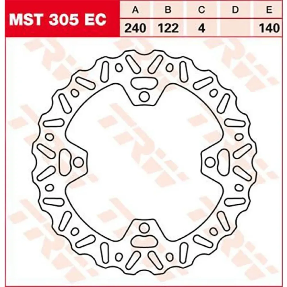 Disque De Frein Ec-cross-design Wave Suzuki Rmx 450 Z 18 de TRW – photo produit