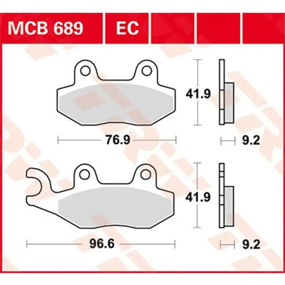 Ec-organic Aeon Elite 125 15 Remblokken Voor van TRW – productfoto