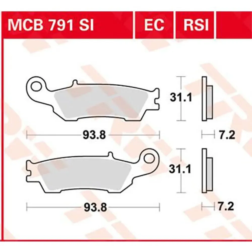 Ec-organic Offroad Yamaha Wr 250 F Enduro Gp 18 Remblokken by TRW – product photo