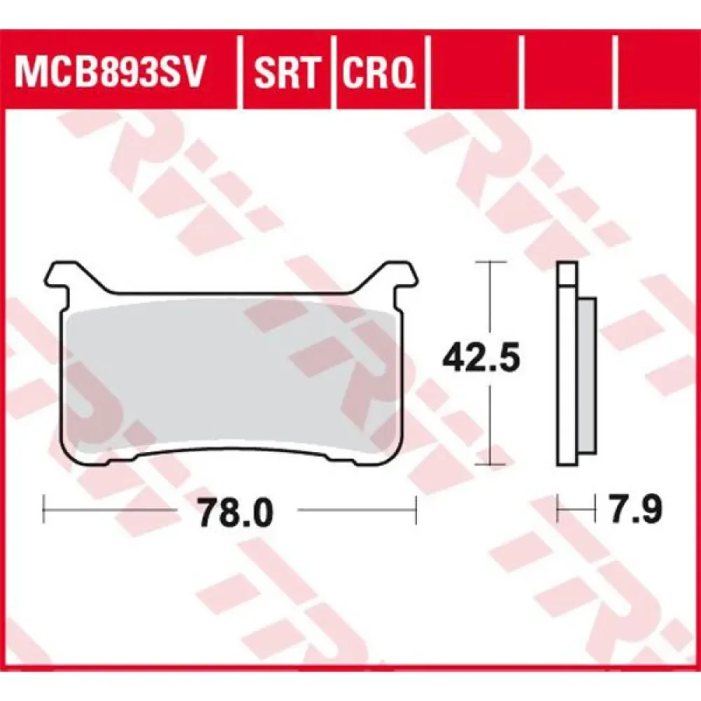 Honda Cb 1000 R Abs Neo Sports Cafe 21 Gesinterde Remblokken van TRW – productfoto