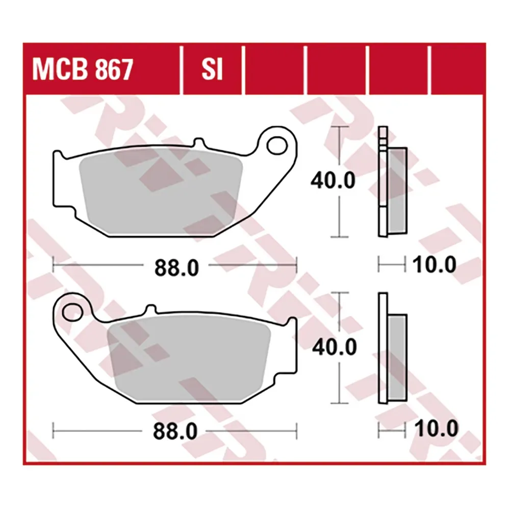 Honda Crf 250 2013 Mcb867 Bremsbeläge von TRW – Produktfoto