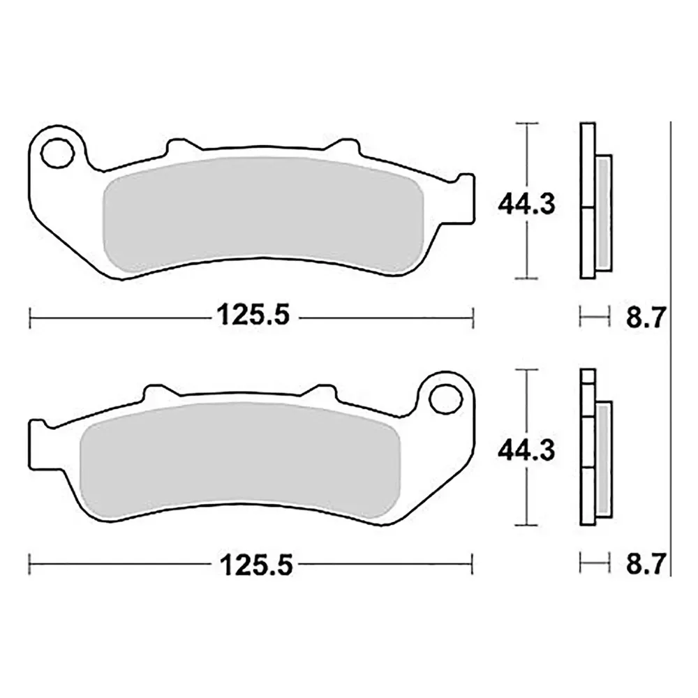 Plaquettes De Frein Frittées Mcb 658 de TRW – photo produit
