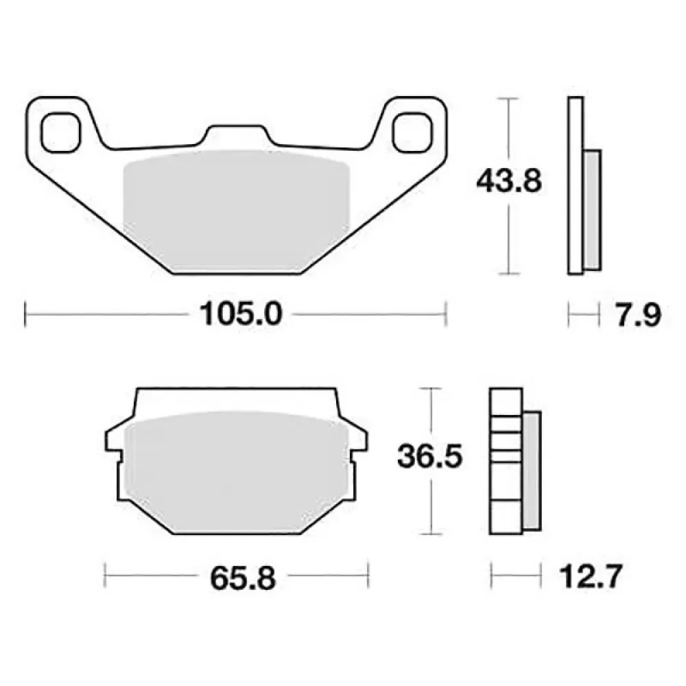 Plaquettes De Frein Organiques Mcb 719 de TRW – photo produit