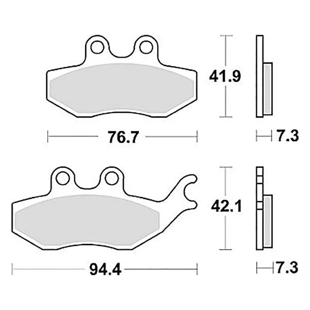 Plaquettes De Frein Frittées Mcb 796 de TRW – photo produit