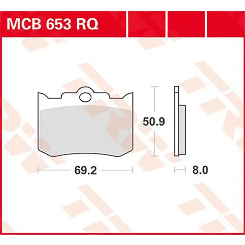 Mcb653rq Sintrede Bremseklodser fra TRW – produktbillede