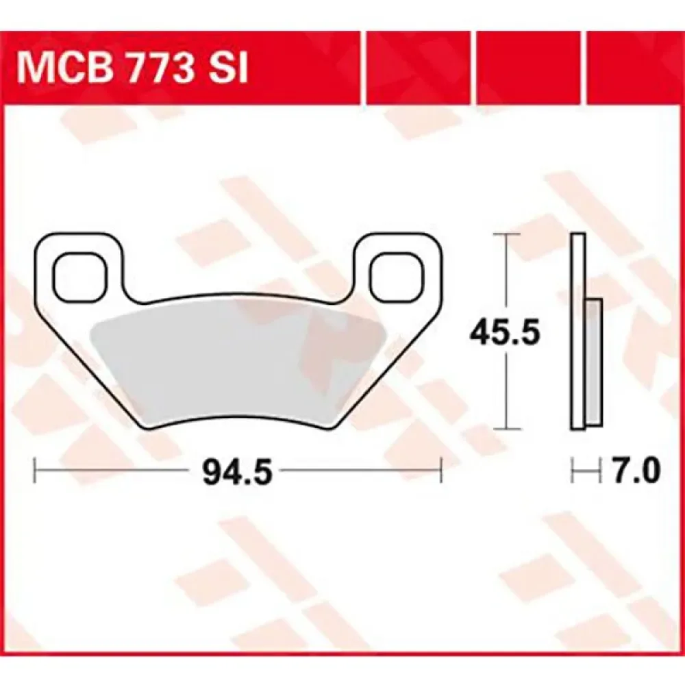 Offroad Arctic Cat 250 2x4 05 Gesinterde Remblokken van TRW – productfoto