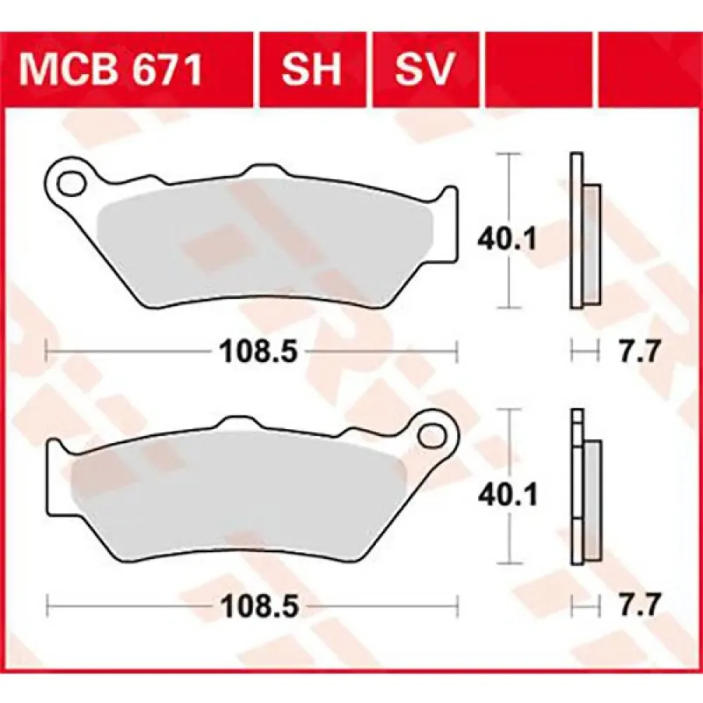 Performance Street & Road Tracks Bmw F 750 Gs Abs 18 Gesinterde Remblokken by TRW – product photo