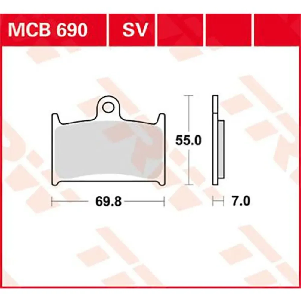 Plaquettes De Frein Frittées Performance Street Suzuki Gsf 1200 Bandit 96 de TRW – photo produit