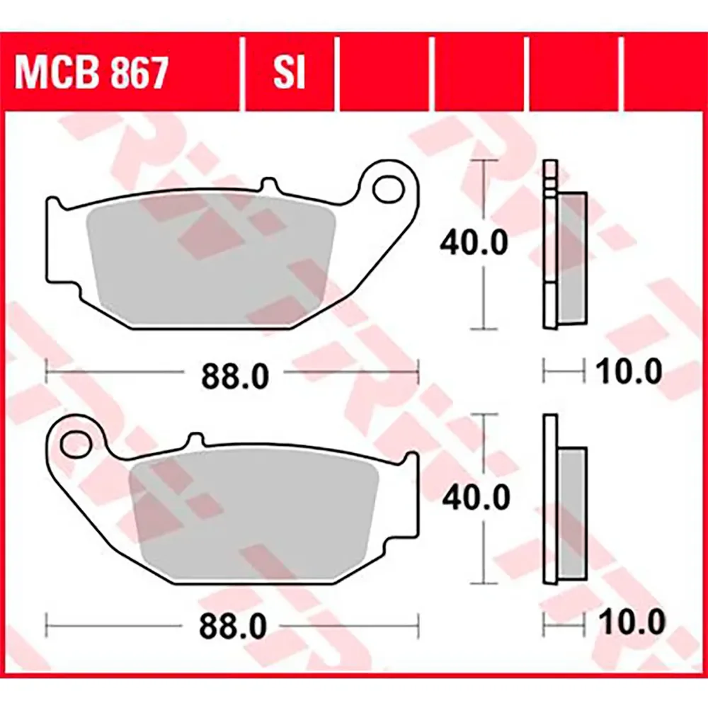 Plaquettes De Frein Arrière Frittées Offroad Honda Crf 250 L 14 van TRW – productfoto